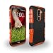 Produktbild LG G2 Case DRUnKQUEEn Heavy Duty Rugged Hybrid Armor Dual Layer Hard Shell Tire Tread Grenade Grip Combat Tyre Textured Cover with Kickstand