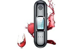 LYPPUL Alcootest Ethylotest Electronique, Mini Portable Éthylomètre Professionnel, Numérique Testeur d'alcool avec Ecran LCD d'Affichage, Capteur a Semi-conducteur Testeur d'alcool avec Alarme