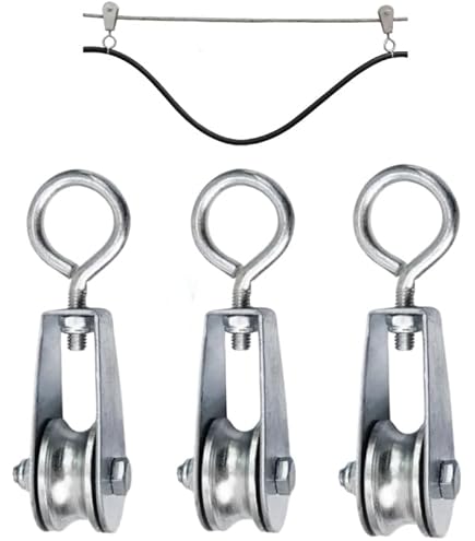 Carrucola Stendibiancheria Con Gancio Zincato E Ruota In Acciaio - Ø 50 Mm - Foto 12