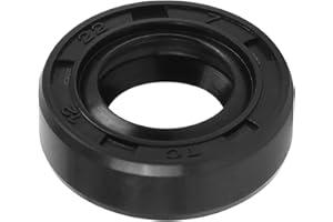 QUARKZMAN 12 x 22 x 7mm TC Aceite Sello x 1uds Goma Doble Labio Anillo de Silicona O Ring Sellado Métrico para Motocicleta Cigüeñales y Hidráulicas Bombas Fontanería Automóviles, [Negro]