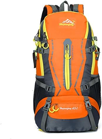 LINGE-Outdoor mountaineering bag 45L backpack hiking backpacks high capacity around wallet LINGEre , orange
