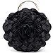 Produktbild Big Flower Damentasche 2019 New Round Lace Hand-Schulter Slash Bag Schwarz