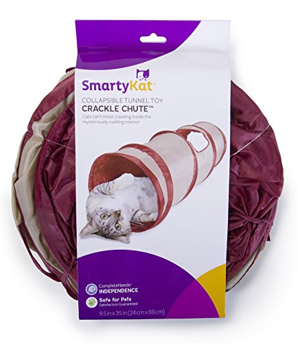 SmartyKat-Crackle-Chute-Cat-Toy-Collapsible-Tunnel
