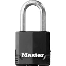 Lot De 6 Cadenas Master Lock 3BLK Noir à Clé Différente - Manille 3/4 Po, Acier