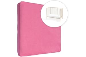 BABY COMFORT Jersey 100% Baumwolle Spannbettlaken für 160 x 70 cm Kleinkind Junior Bett Matratze (Rosa)