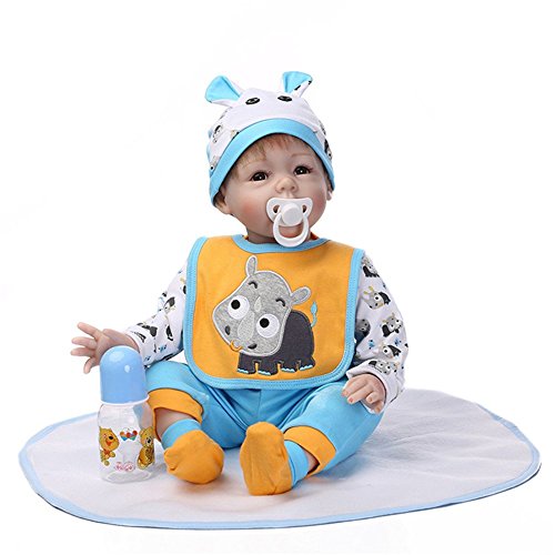 Fachel Reborn Baby Doll realistic baby dollsVinyl Silicone Babies 55cm 22inch Doll Newborn real baby doll Life Like Reborn Pacifier Doll