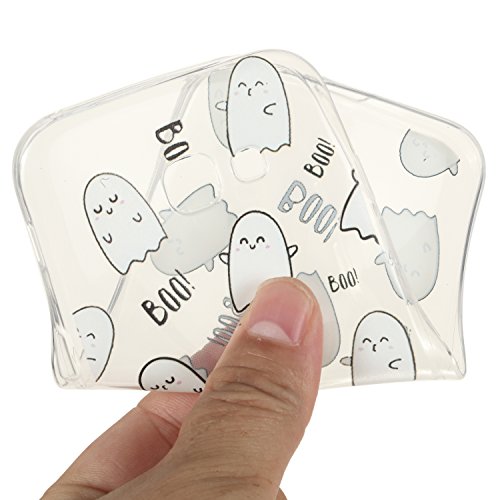 Galaxy A5 2017 Hülle,HandyHülle für Samsung Galaxy A5 2017,Leeook Kratzfeste Scratch-Resistant Hülle TPU Case Schutzhülle Silikon Crystal Kirstall Clear Case Durchsichtig Cartoon Ei Malerei Muster Transparent Weichem Silikon Schutzhülle Handy Gürtel Tasche Schutzhülle Hülle Case Cover Abdeckung Etui TPU Bumper Schale für Samsung Galaxy A5 2017 + 1 x Schwarz Eingabestift-Ei - 4