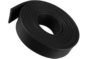 TOP-VIGOR Solid Rubber Seal Strip, 15mm Wide x 2mm Thick x 1m Long Weatherproof, Dustproof, Shock-Absorbing for Water, Oil, Sound and Weather Sealing