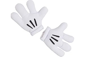 Net Toys - Guantes de Mickey con diseño de Minnie Mouse, guantes gigantes, jumbo, manoplas de cómic, figuras de cuerpo, accesorio de disfraces de carnaval