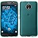 Price comparison product image PhoneNatic Silicone Case for Lenovo Moto G5s - transparent turquoise - Cover Case
