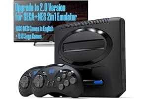 Akin Console per videogiochi a 16 bit, giochi classici Sega NES costruiti nel 1913, uscita TV HD 4K, console di gioco retrò con 2 controller wireless per bambini adulti e compleanno