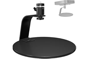 UINEHIOT Desktop Mini Projector Stand, 360° Rotation Adjustable Projector Stand, Portable Small Projector Mount, Adjustable Angle Tilt Projector Shelf, Compatible with XGIMI, Epson, Nebula, VANKYO, YABER