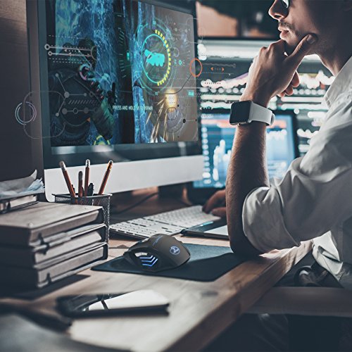  Versi  n Actualizada  TOPELEK Rat  n Gaming con Cable Profesional USB 5500 DPI con 5 Colores Ajustable RGB y 7 Bot  n Compatible con Windows 7  8  10  XP  Vista  ME  2000 y Mac OS