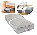 Produktbild superjune 75,6 × 39 × 12.6 cm Unterbett Organizer Unter Dem Bett Aufbewahrungstasche Box Grau für Kleidung Decken