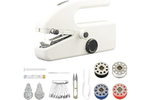 LYPPUL Handheld Sewing Machine, 2 Modes Mini Sewing Machine, Portable Electric Sewings Machines, Easy to Use and Fast Stitch, Suitable for Adults, DIY, Home, Traveling