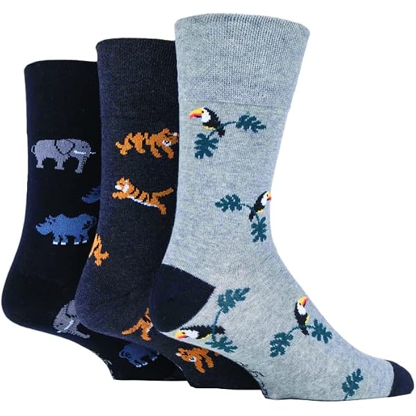 Gentle Grip - Lot de 6 Paires Chaussettes Sans Elastique Diabetique