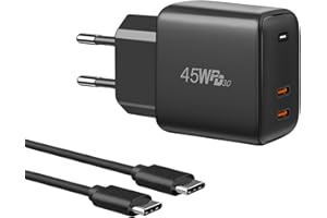 Ładowarka USB C 45 W, cshare 2 porty PPS PD3.0 USB-C szybka ładowarka do Samsung Galaxy S24 Ultra, S24+, S24, S23 Ultra, S23 Plus, S23, Galaxy S22 Ultra, S22, A25/A15 5G, A53, Z Fold/ Flip5, Tab S9