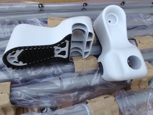 Sicherheits Pool Leiter mit Plattform für Pools von 122 cm bis 136 cm, Leiter zum Wegklappen - 4