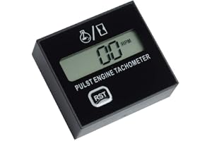 MASO Tändstift för bil motor digital varvmätare, motorcykel elektronisk varvräknare med digital display timer mätare, för små