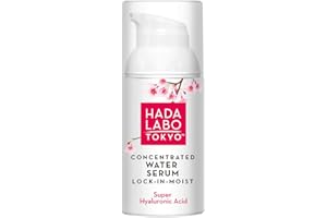 Hada Labo Tokyo White Concentrated Water Lock-in-Moist 30 ml - Hyaluron Serum Gesicht - Hyaluron Serum Hochdosiert - Hält die Haut Feucht