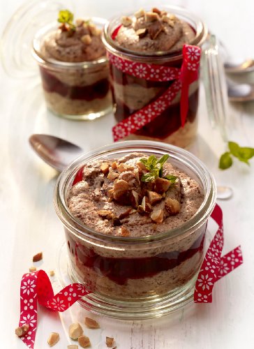 axentia Weck Dessertglas, Hochwertige Vorspeisengläser, Sturzform mit Glasdeckel, Weck Gläser für Vorspeisen und Desserts, ideal zum Anrichten und Präsentieren von Speisen, 6 Stück mit je ca. 160 ml Füllvolumen - 3