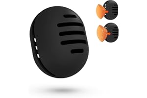 Fauxomor Custodia Spugna per Trucco Doppia Faccia Traspirante per Viaggio,Porta Spugna in Silicone per Beauty Blender per Tutte le Spugne,Riutilizzabile e Igienica Facile da Trasportare,Nero A