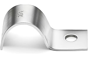 Ezitruz 35 Stück Kabelschellen Metall, 304 Edelstahl Rohrschellen 12mm, Einzelloch U-Rohrschellen Befestigungsschelle, Kabelschellen zum schrauben, Schlauchschnalle Rohrhalterung für Rohre Ø 12mm