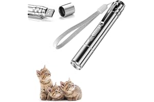 YAMI Pointeur pour Chat Jouets interactifs pour Chats 7 en 1 Chat drôle Multi-modèle Joue Lampe de Poche LED avec USB Rechargeable