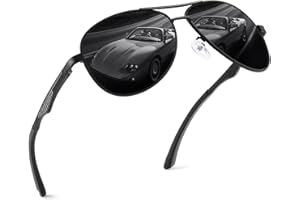 GQUEEN Gafas de Sol Hombre Mujer Polarizadas Piloto Protección UV Retro Al-Mg Metal UV400