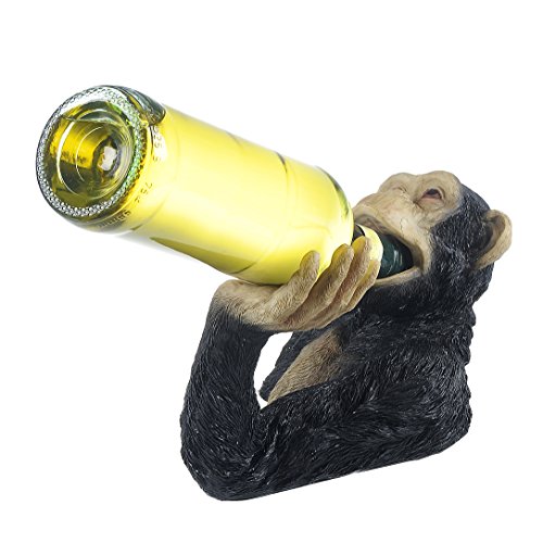 Flaschenhalter "durstiger Affe" Flaschenständer lustig ausgefallen Gadget Deko