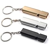 5DM-SOS Emergency Pressure Whistle Aluminum Whistle Keychain Camping Walking Accessory Tools Assortment