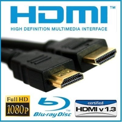 HDMI Kabel St/St 1 Meter Vergoldet Gold Plated 2 Fache Abschirmung Full HD 1080p High Speed Version 1.3b - 2