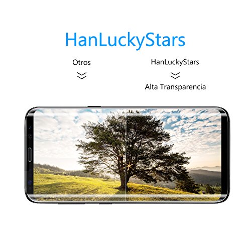 Samsung Galaxy Note 8 Protector de Pantalla  HanLuckyStars Cristal Templado Samsung Note 8 Vidrio Templado para Galaxy Note 8 con  3D Cobertura Completa   9H Dureza   Alta Definici  n   Sin Burbujas   6 3 Pulgadas 