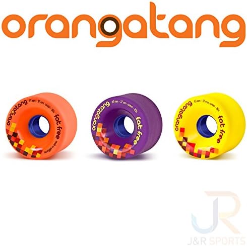 Orangatang Fat Free 65mm Wheels (Set of 4) (Yellow 86a)