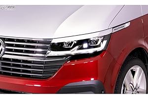 RDX Racedesign Scheinwerferblenden kompatibel mit Volkswagen Transporter T6.1 2021- (ABS)