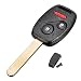 Produktbild mark8shop 3 Tasten Fernbedienung Schlüssel mit Chip ID46 433 MHz für Honda Accord Fit Civic Odyssey