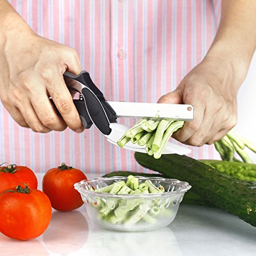 Comenzar Gemüse Schere Küchenscheren Edelstahl schneider Küche Werkzeug DIY cutting slice - 2