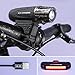 Produktbild BerlinStandard USB wiederaufladbares Fahrradlicht LED Set | Fahrradbeleuchtung  | Superhelle Frontlicht und Rücklicht | Einfache Montage am Rahmen | Max Sicherheit für Nachtfahrer | Universal Fit