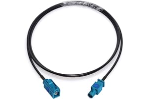 Bingfu Fakra Z Hembra a Macho Cable de Extensión de Antena del Vehículo 1m para Estéreo de Coche Unidad Principal de Android Navegacion GPS Radio FM AM Radio Satelital Sirius XM Módulo Bluetooth