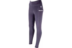 AK RIDING SPORTS AK Wintex Collants/Leggings/Culottes d'équitation d'hiver Taille Haute avec poignée en Silicone AKRS-6054