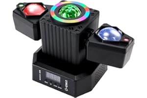 Areyourshop Moving Head lead Light Rotating Disco Ball Beam Strobe Remote DMX Stage Light