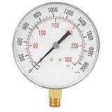 [Dual Scale] Dieses Luftdruckmanometer verfügt über zwei zweifarbige PSI / KPa-Skalen, die die Ziffer des Manometers gut ablesen, keine Batterien erforderlich.