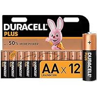 Duracell LR06 MX1500 - Plus AA, pilas alcalinas (paquete de 12) 1.5 voltios