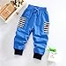 Happy Cherry 2pcs Baby Boy Girl Kids Cartoon Print Stripe Top+pants Casual Fashion Sport Pullover Outfit Clothing Size 110 - Blue
