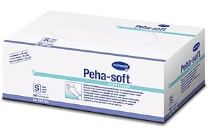 HARTMANN Peha-soft - Guantes de látex (100 unidades, sin polvo, talla M)