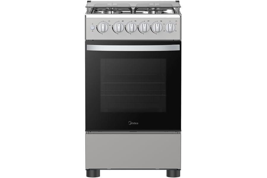 Midea 50x55cm Freestanding Full Gas Cooking Range With 4 Burners