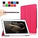 Produktbild Infiland Huawei MediaPad M2 (10 Zoll) Tablet Hülle Case-Ultra Dünn Tri-Fold Smart-Muschel PU Leder Ultra Schlank Superleicht Ständer Smart Shell Cover Schutzhülle Etui Tasche für Huawei MediaPad M2 WiFi 25,4 cm (10 Zoll) Tablet-PC(mit Auto Schlaf / Wach Funktion)(Magenta)