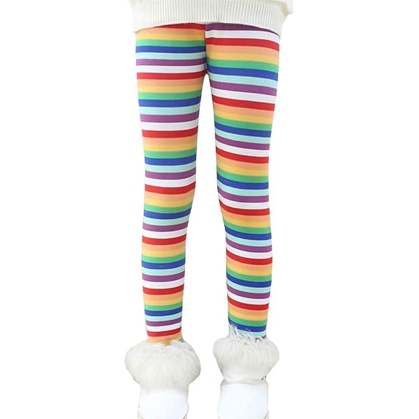 Leggings Polaire Filles 2-7 Ans - Chauds, Doublés - 2 Pièces - Couleurs Unies