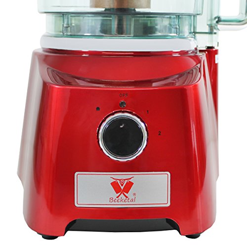 Beeketal Profi Kutter „BKK03“ Fleischkutter mit Doppelsichel Spezialklingen aus gehärtetem Edelstahl, starker 800 Watt Motor mit 3 Stufen 1800, 2300 U/min und Impulsfunktion, Deckel mit Nachfüllöffnung und Sicherheitsverschluss (Tischkutter Betrieb nur bei verschlossendem Deckel möglich) - 3