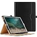 Produktbild MoKo Hülle für Neu iPad Pro 12.9 2017 - Schlank Folding Kunstleder Schutzhülle Leder Hülle Tasche Ledertasche Etui Smart Case Cover mit Dokumentschlitze, Standfunktion, Auto Sleep/Wake up Funktion für Apple New iPad Pro 12.9 Zoll 2017 Tablet, Schwarz